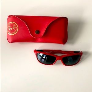 Kids Red Ray Ban Sunglasses